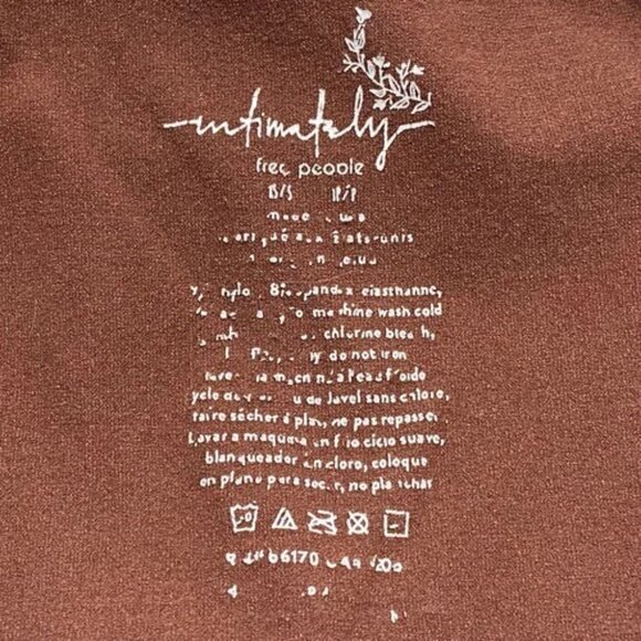 Intimately Free People One Piece Brown Shape Wear Slip Women's XS/S Fitted Knit - Picture 6 of 6